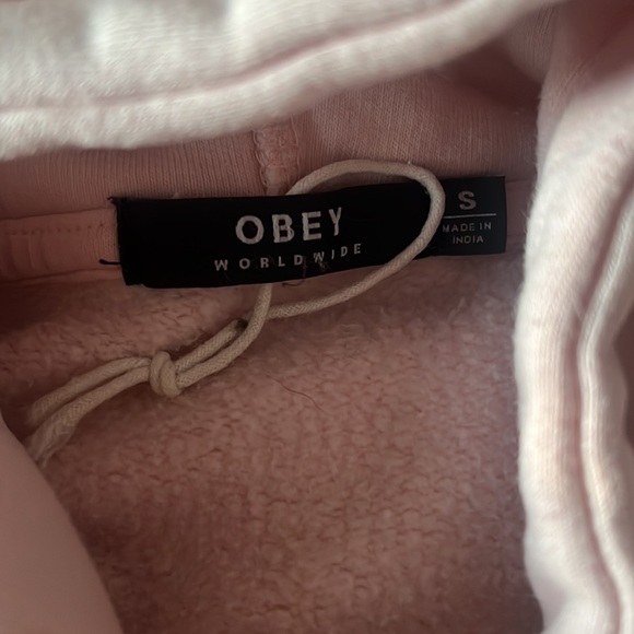 Obey “Annie” pink embroidered sweatshirt - Picture 5 of 6